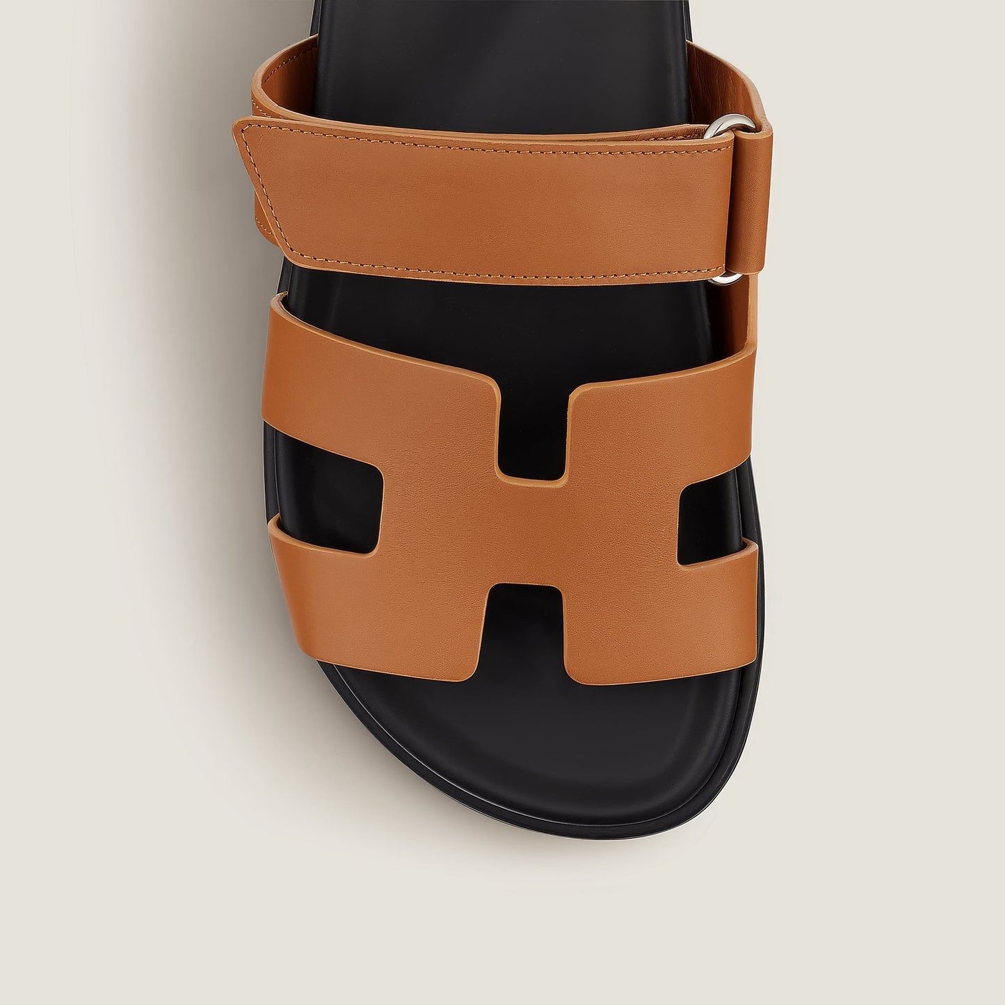 Elegante Damen Leder Pantoletten mit Klettverschluss – Bequem & Minimalistisch