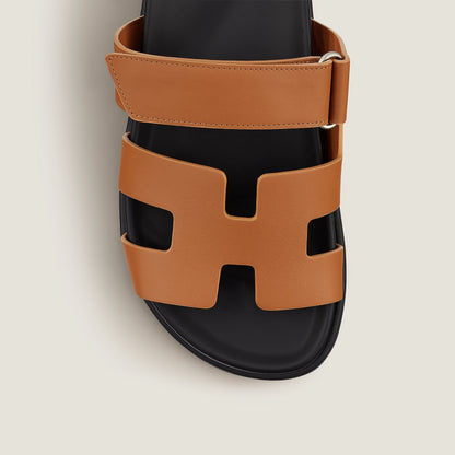 Elegante Damen Leder Pantoletten mit Klettverschluss – Bequem & Minimalistisch