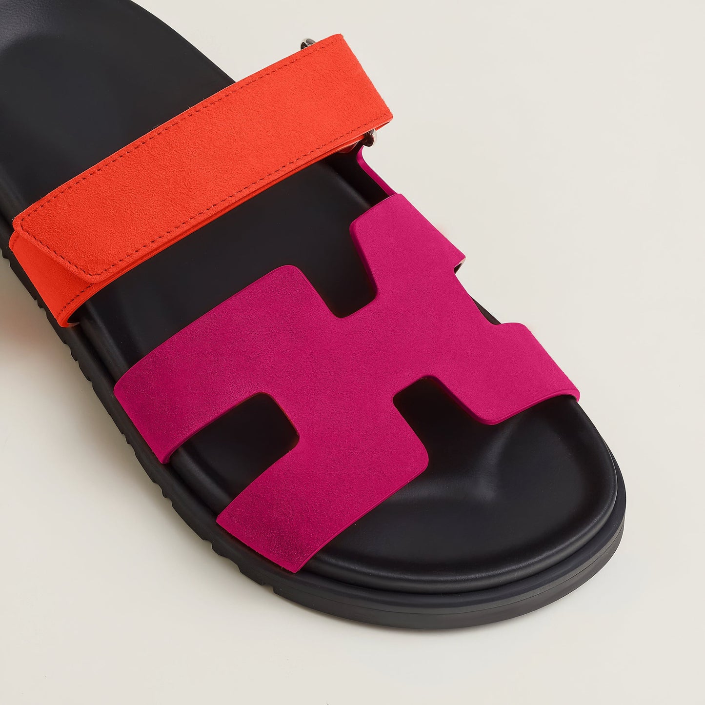 Elegante Damen Leder Pantoletten mit Klettverschluss – Bequem & Minimalistisch