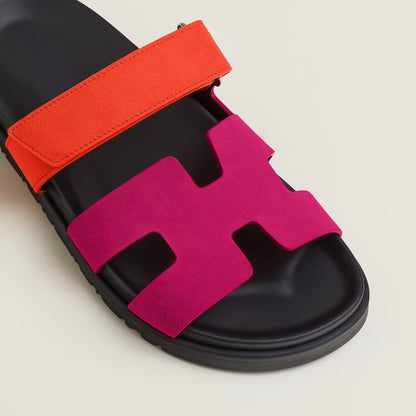 Elegante Damen Leder Pantoletten mit Klettverschluss – Bequem & Minimalistisch