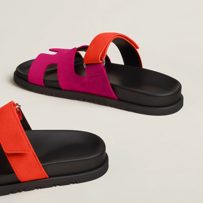 Elegante Damen Leder Pantoletten mit Klettverschluss – Bequem & Minimalistisch