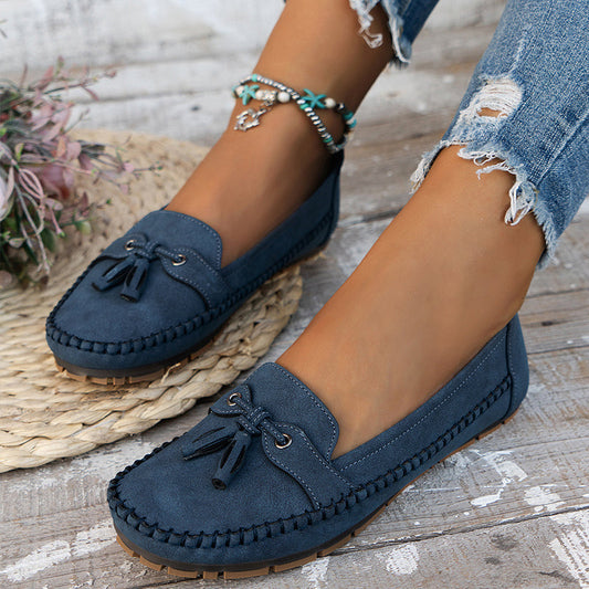 Bequeme Mokassins mit Quaste für Damen – Leichte Slip-On Loafer für Alltag & Freizeit