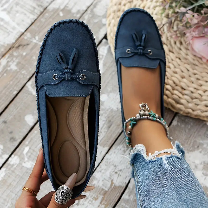 Bequeme Mokassins mit Quaste für Damen – Leichte Slip-On Loafer für Alltag & Freizeit