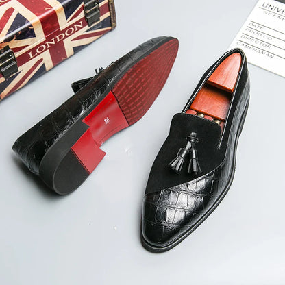 Elegante Loafer mit Tassel Design für Herren – Klassische Business Schuhe in Lederoptik