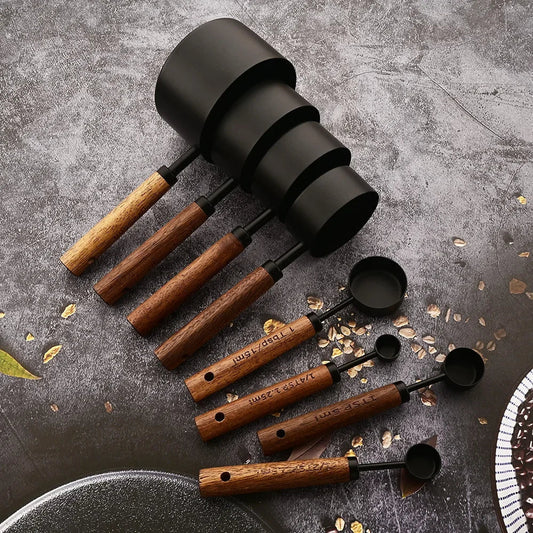 Prestinox - Luxuriöses 8-teiliges personalisiertes Set – Massivholz Eiche & Edelstahl