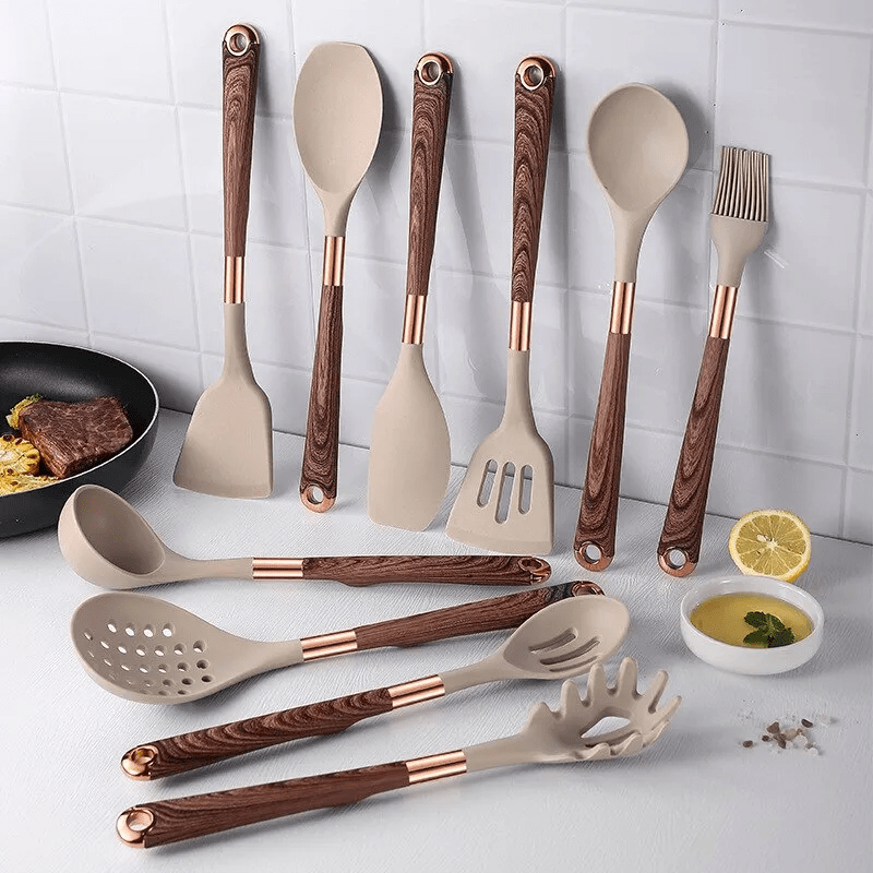 Auralis - Luxuriöses Silikon-Küchen-Set – 10 Teile