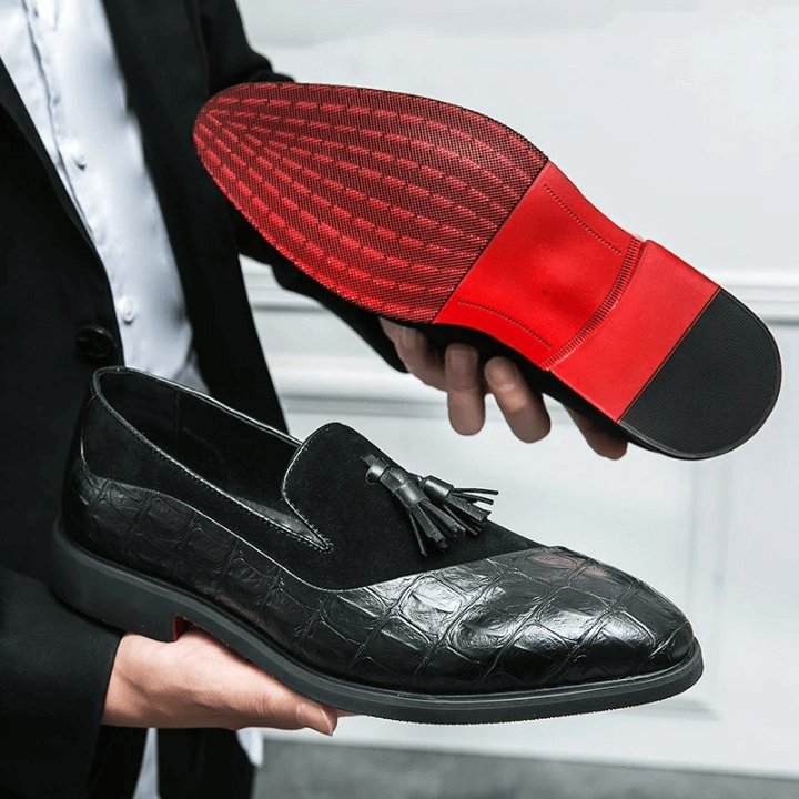 Elegante Loafer mit Tassel Design für Herren – Klassische Business Schuhe in Lederoptik