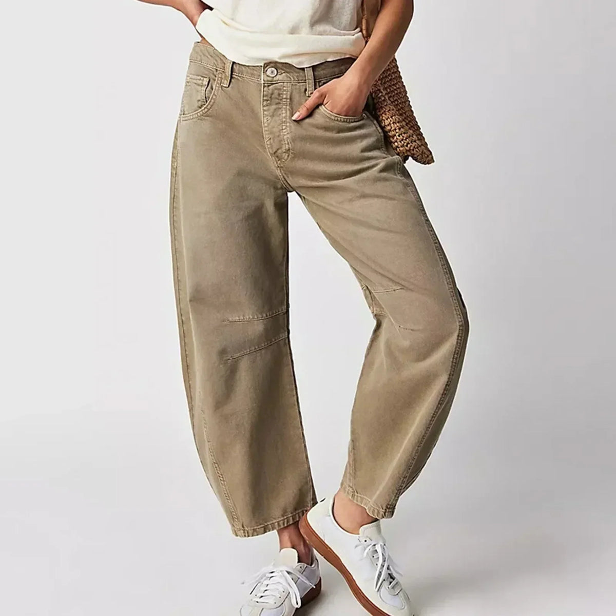 Lässige Damen Jeans mit weitem Bein & High-Waist – Bequeme Loose-Fit Denim Hose