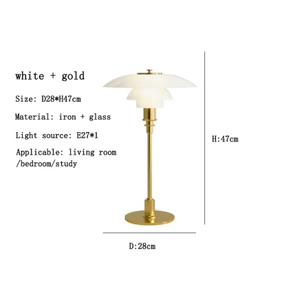 Vintage Tischlampe mit Pilzschirm – Elegante Retro Designleuchte für Wohnzimmer & Schlafzimmer