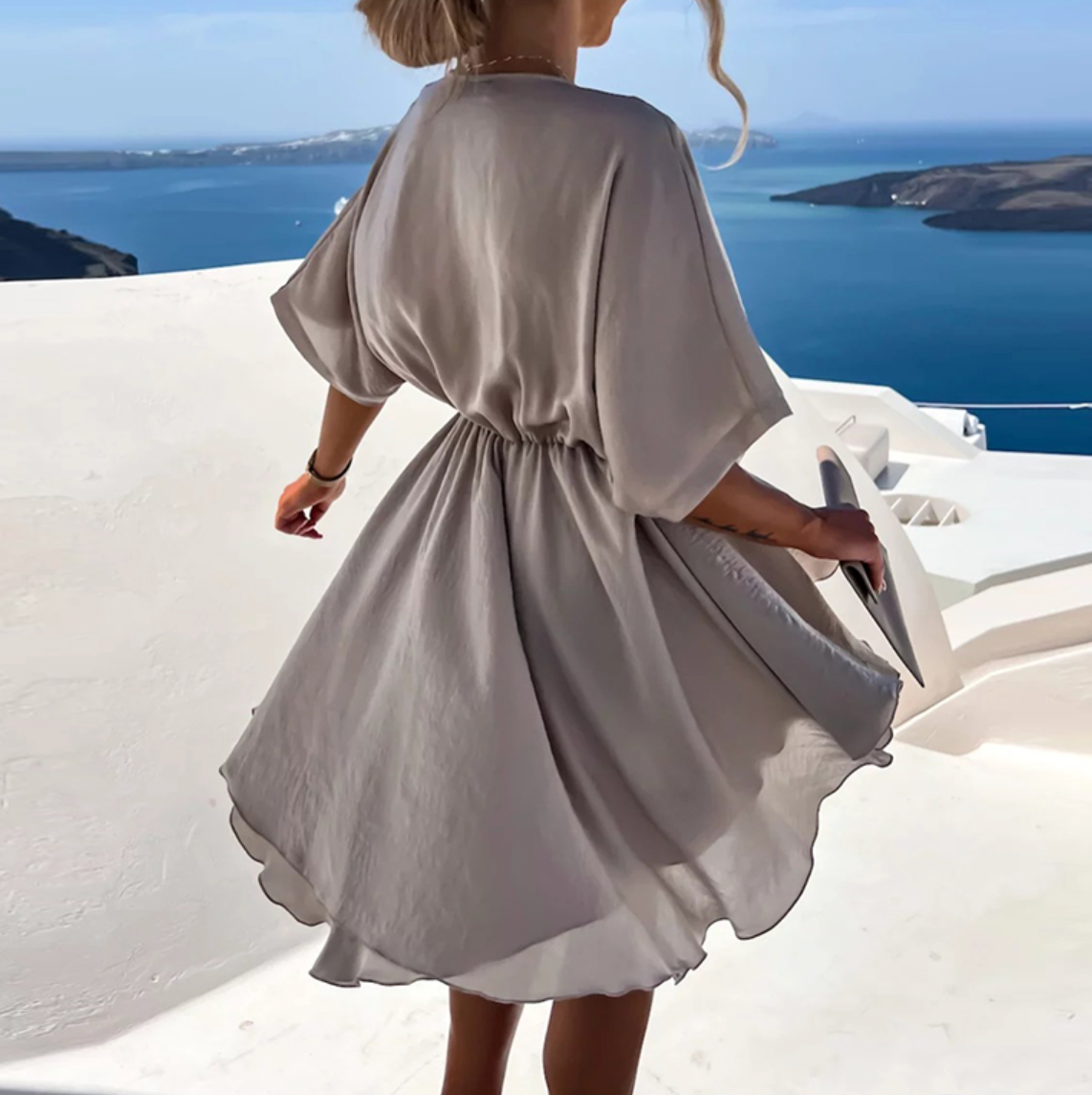Virelline - Rosa Herbstkleid