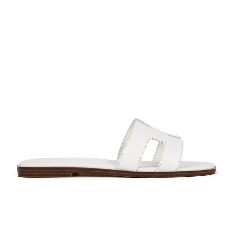 Elegante Slide-Sandalen für Damen mit Cut-Out Design – Flache Sommer Pantoletten