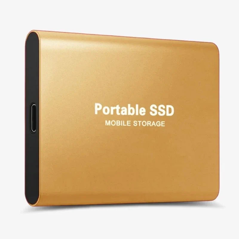 Ultraflache Externe SSD mit USB-C – Schneller Tragbarer Speicher für Laptop, PC & Smartphone