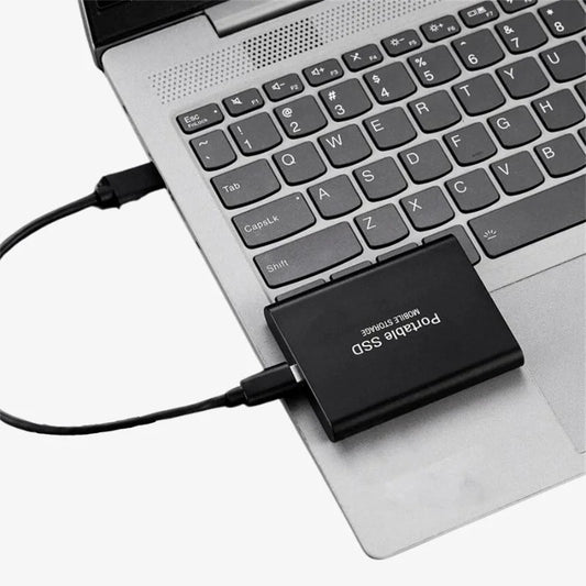 Ultraflache Externe SSD mit USB-C – Schneller Tragbarer Speicher für Laptop, PC & Smartphone