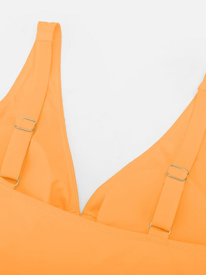 Figurformender Badeanzug mit Ring-Detail – Bauchkontrolle & Verstellbare Träger für Damen