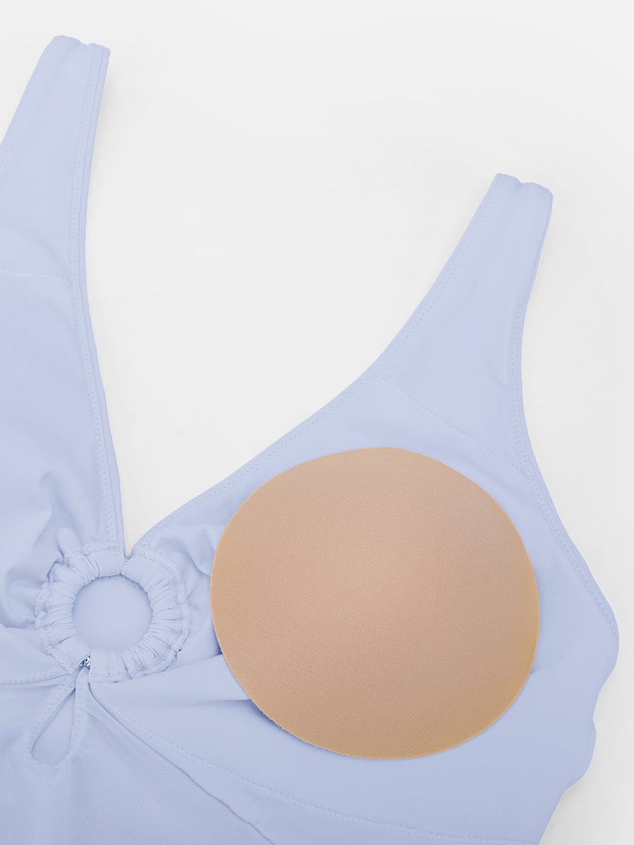Figurformender Badeanzug mit Ring-Detail – Bauchkontrolle & Verstellbare Träger für Damen