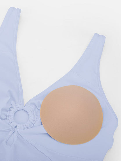 Figurformender Badeanzug mit Ring-Detail – Bauchkontrolle & Verstellbare Träger für Damen