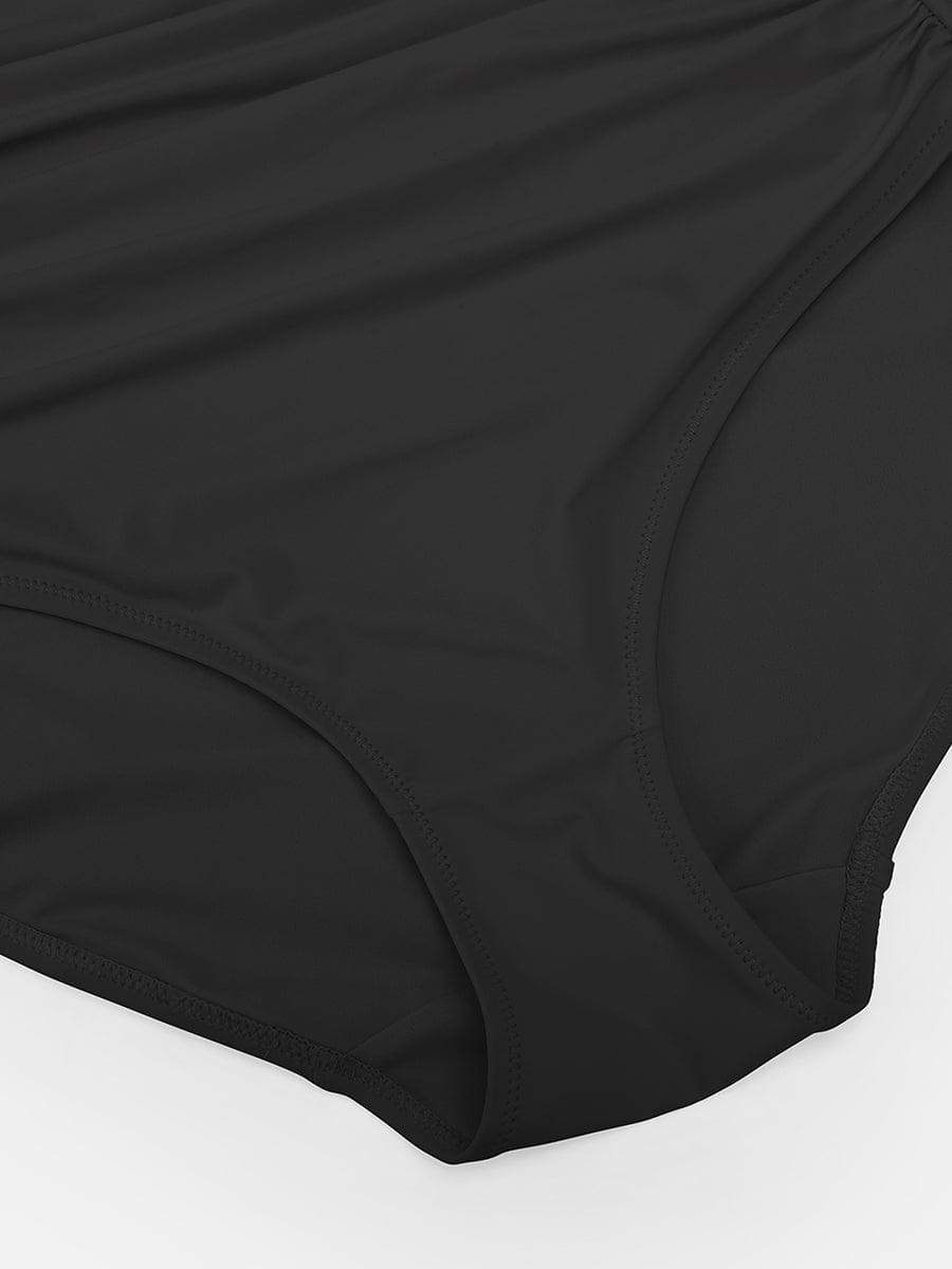 Figurformender Badeanzug mit Ring-Detail – Bauchkontrolle & Verstellbare Träger für Damen