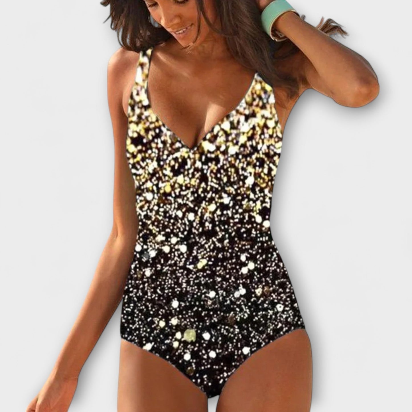 Figurformender Badeanzug mit Wickeloptik – Bauchkontrolle & Schlankmachender Shaping Swimsuit für Damen