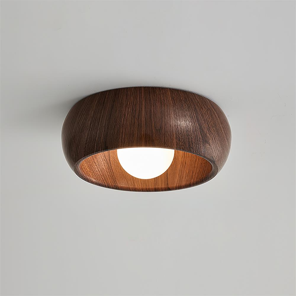 LigneNature - Minimalistische Moderne Deckenlampe Holz-Effekt