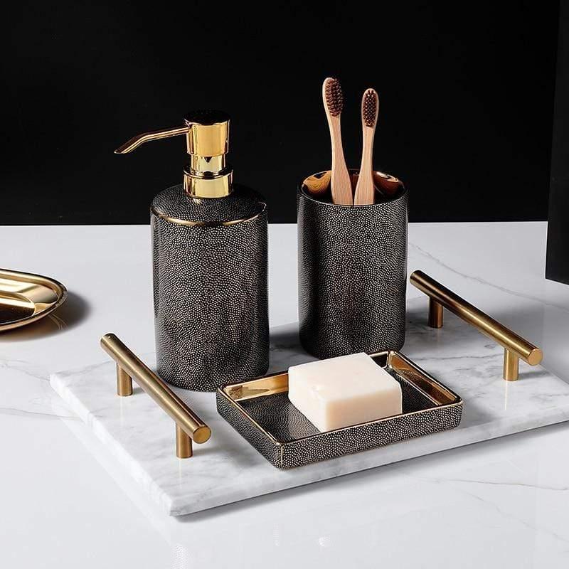 Céravie - Luxuriöses Keramik-Badezimmer-Set – 4 Teile