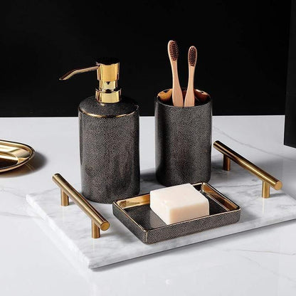Céravie - Luxuriöses Keramik-Badezimmer-Set – 4 Teile