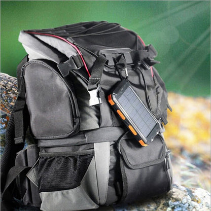 SolaMax - Solar Batterie 10 000 mAh – Wasserdicht und Stoßfest – Solaraufladbar
