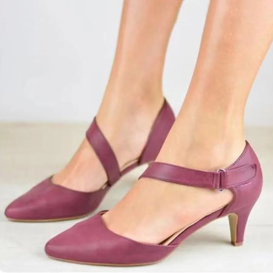 Elegante Pumps mit Riemchen für Damen – Bequeme Low Heels für Alltag & Business