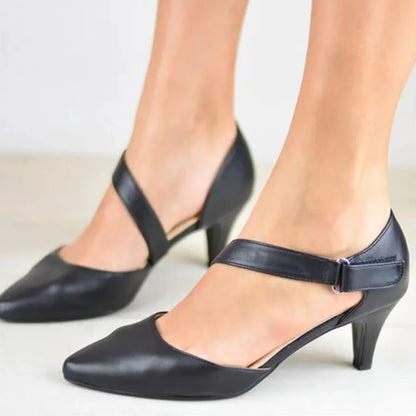 Elegante Pumps mit Riemchen für Damen – Bequeme Low Heels für Alltag & Business