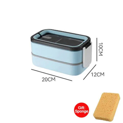 Auslaufsichere Lunchbox mit Edelstahl-Einsatz – Bento Brotdose für Büro, Schule & unterwegs