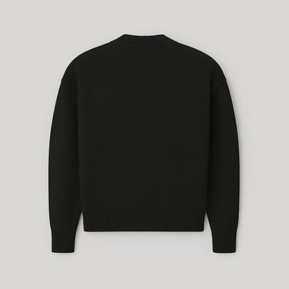 Kaélie - Damenpullover mit Herz und gestickten Buchstaben – Chic und zeitloser Sweat