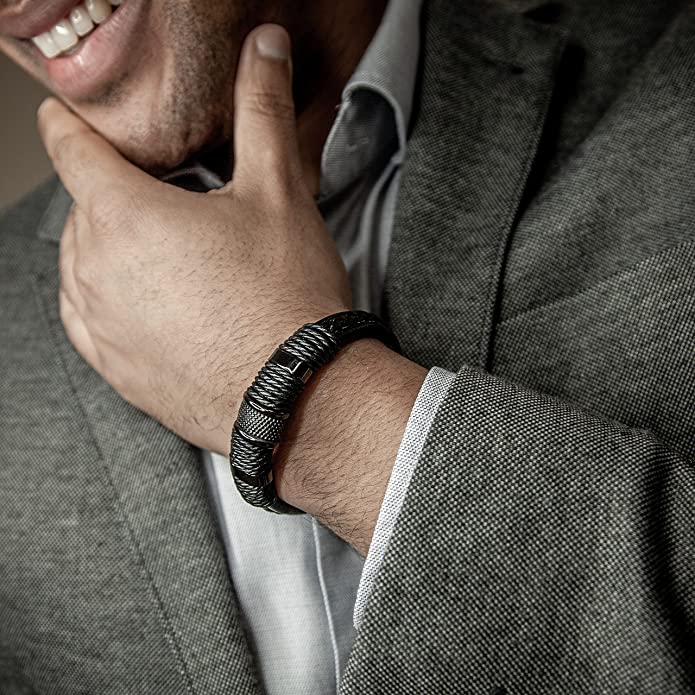 Bravura - Geflochtenes Lederarmband