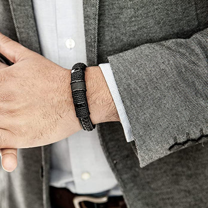 Bravura - Geflochtenes Lederarmband