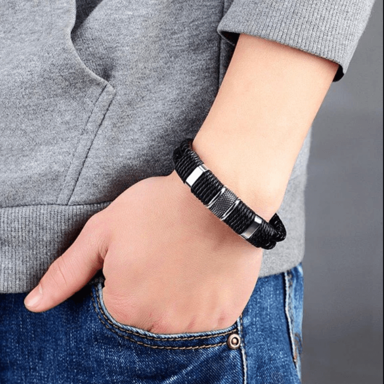Bravura - Geflochtenes Lederarmband