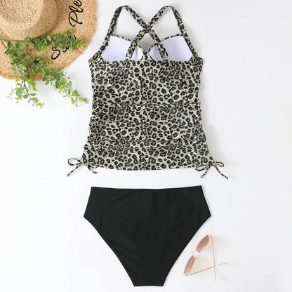 Figurformendes Tankini Set mit Raffungen – Elegante Bademode für Damen