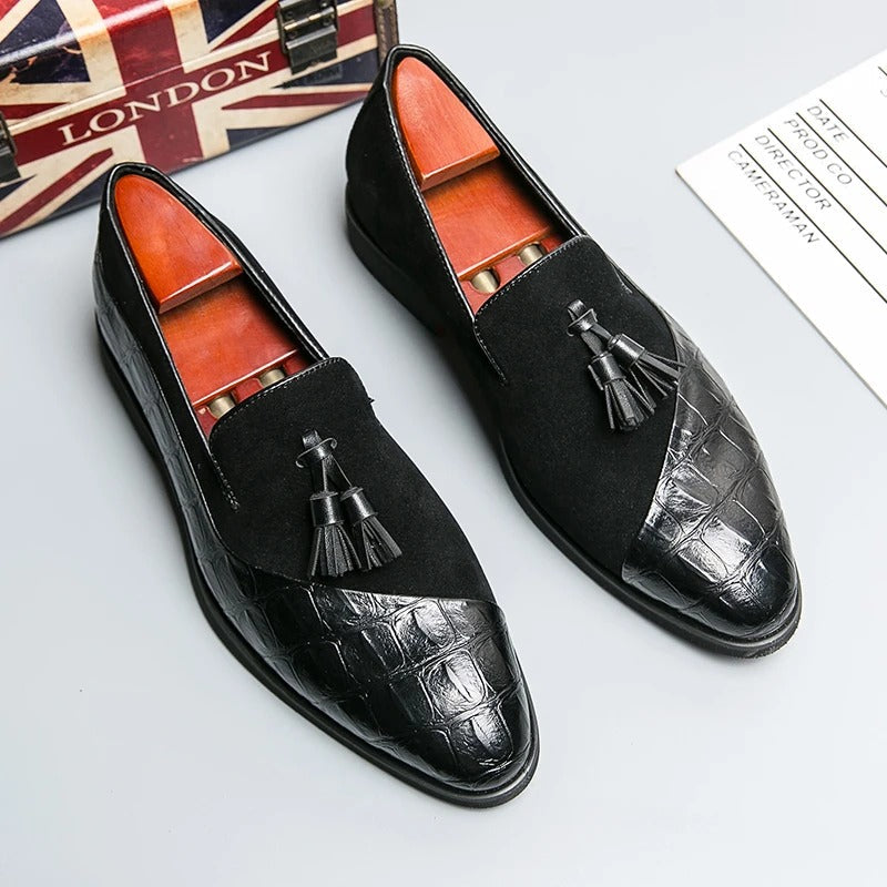 Elegante Loafer mit Tassel Design für Herren – Klassische Business Schuhe in Lederoptik