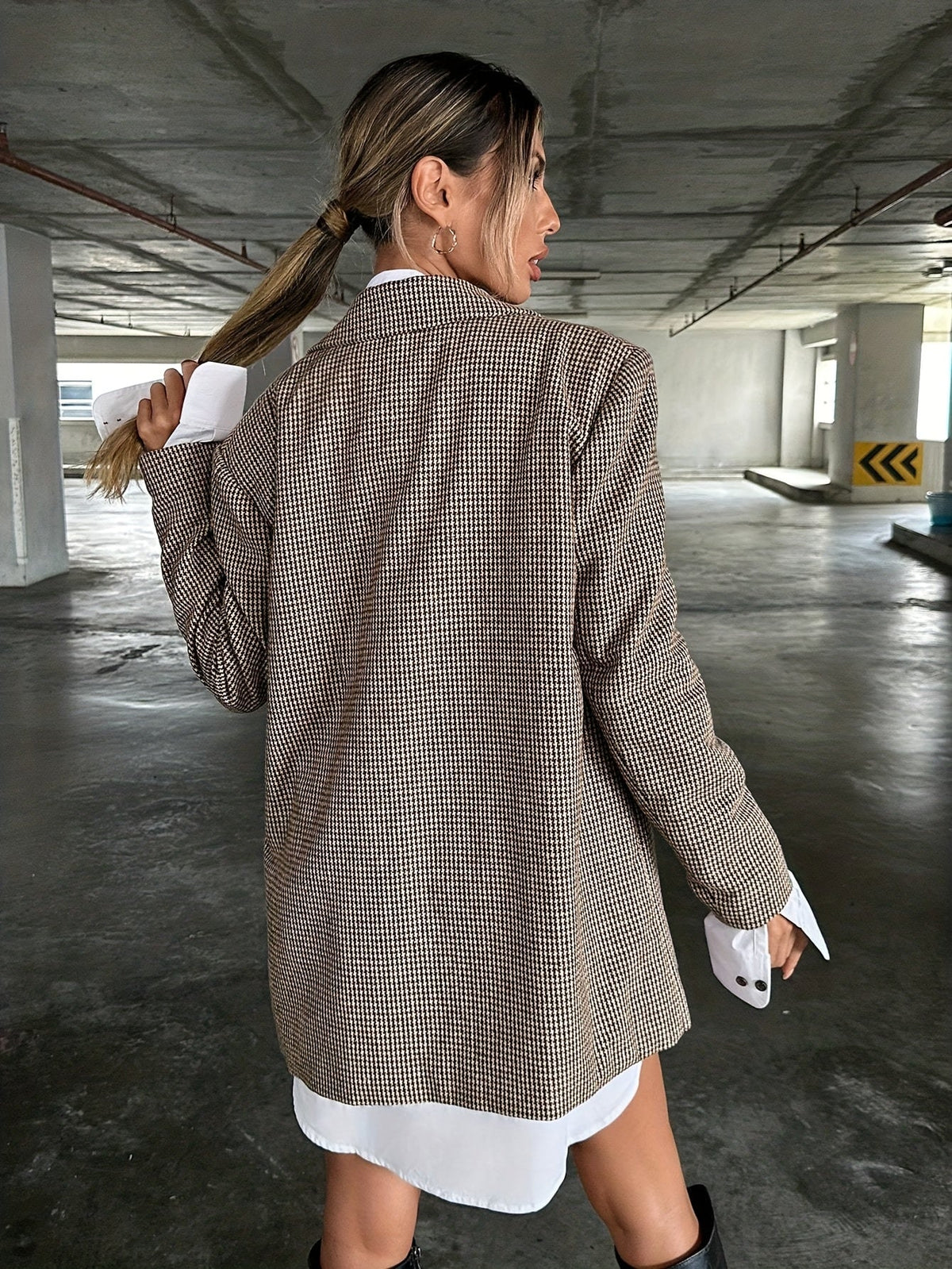 Florélie - Eleganter Beiger Langblazer für Damen | Business Casual – Perfekte Frühlingsjacke