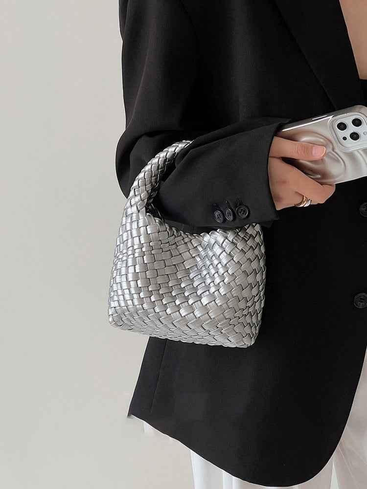 Geflochtene Mini Schultertasche für Damen – Elegante Crossbody Bag im modernen Look