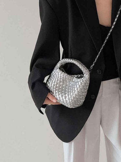 Geflochtene Mini Schultertasche für Damen – Elegante Crossbody Bag im modernen Look