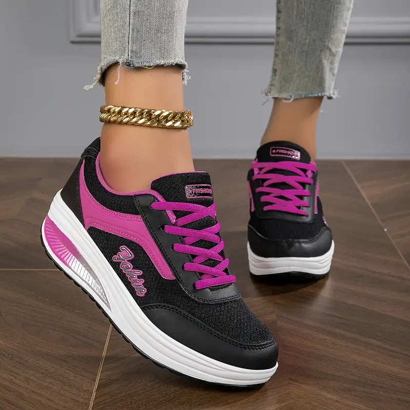 Damen Sneaker mit Dämpfung – Bequeme Freizeit Turnschuhe leicht & stylisch