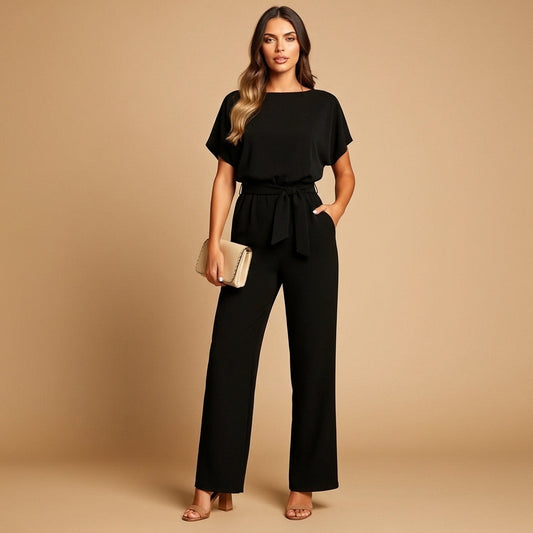 Noélie - Damen Overall mit Hocher Taille und Schnürung