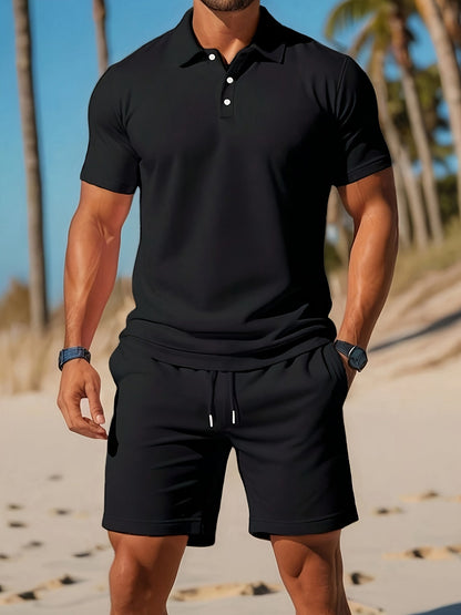Herren Sommer Set mit Poloshirt & Shorts – Atmungsaktives Freizeit Outfit & moderner Komfort
