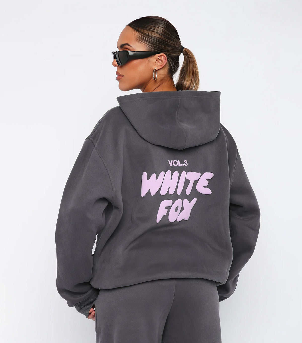 Oréline - Elegantes Zweiteiliges Set: Hoodie und Hochtaillierte Jogginghose in Sanften Farben
