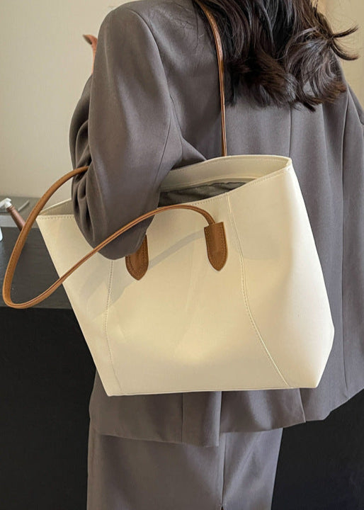 Ambrilys - Großer Klassischer Vegan-Leder Shopper für Frauen