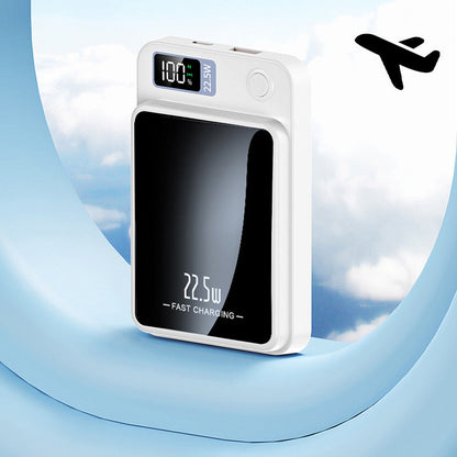 Magnetische Powerbank 10000mAh mit Display & 22,5W Schnellladung – Kabelloses Ladegerät für iPhone