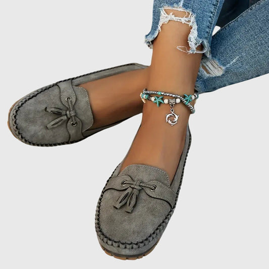 Bequeme Damen Mokassins aus Velours – Leichte Slip-On Schuhe für Alltag & Freizeit