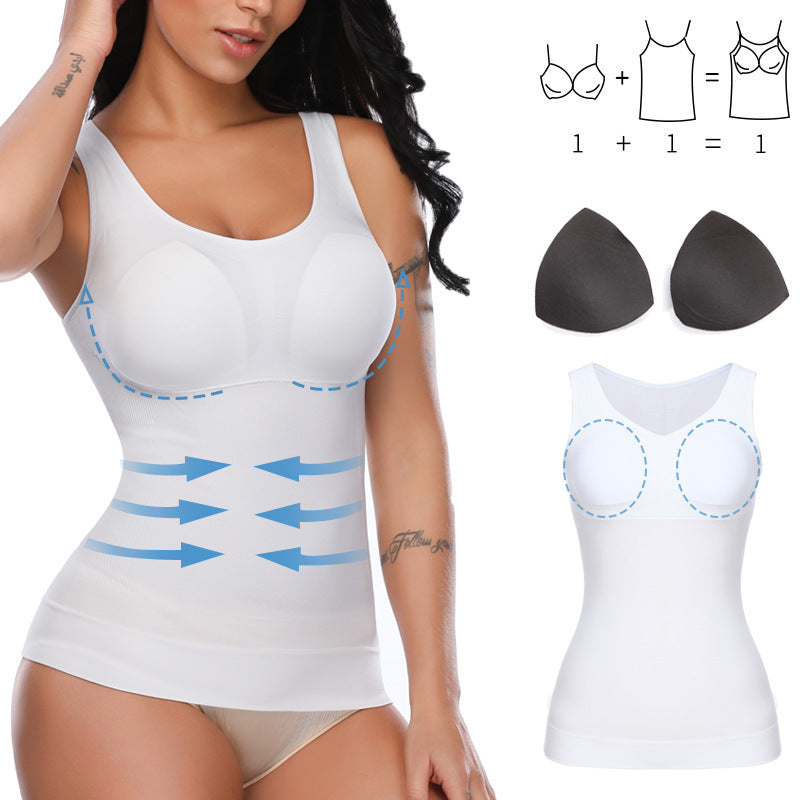 Figurformendes Shapewear Top mit integriertem BH und Bauchkontrolle für Damen
