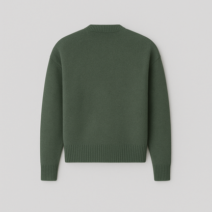 Kaélie - Damenpullover mit Herz und gestickten Buchstaben – Chic und zeitloser Sweat