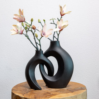 Céroria - Blumenvasen aus verflochtener Keramik