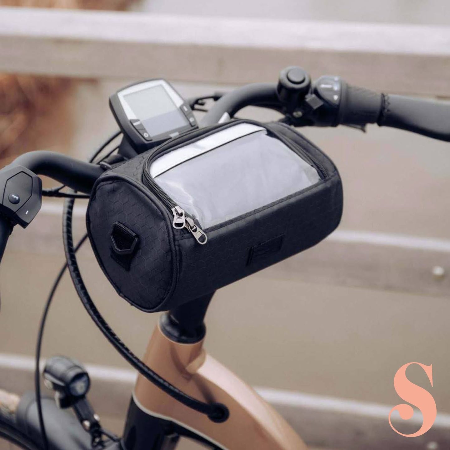 Cyclivie - Lenktasche mit Reißverschluss – Kompatibel mit Touchscreen
