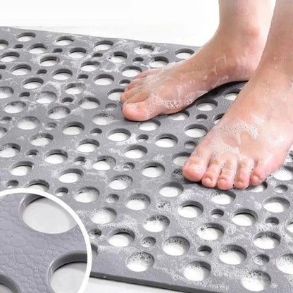 Luxbain - Luxuriöse Antirutsch-Duschmatte – Hygienische und Schimmelresistente Badematte mit Starken Saugnäpfen und Schnellem Ablaufsystem